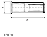 Walraven Einschlaganker WDI1L ev M6x25 gelippt un-/gerissener Beton | 6103106