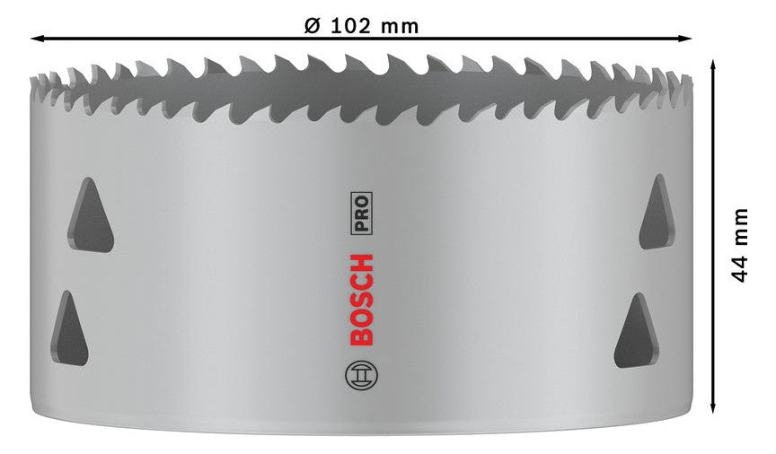BOSCH-EW Lochsäge  102mm T44mm Gewinde LOCHSÄGE f.Gips Holz