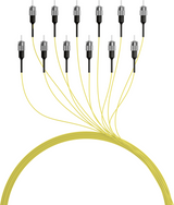 Faserpigtail FC OS2 G652D Gelb 2m - 1 Stück Stück