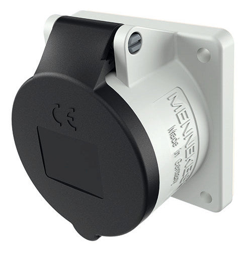 MENNEKES CEE-Anbausteckdose 5p 16A 7h 3057 500V/sw IP44 Schraubkl ger Kst