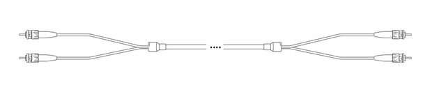 Breakout I-V(ZN) HH OS2 8E9/125µm ST- ST 1,0m Stück