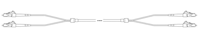Breakout I-V(ZN) HH OS2 12E 9/125µm LC/LC  1,0m Stück