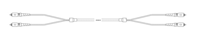 Breakout I-V(ZN) HH OS2 9/125µm SC-APC/SC-APC 4E 1,0m Stück