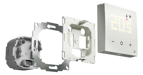 EBERLE Raumtemperaturregler UP Funkb rws UTE 3800-U-RAL9010-G-55 glz LED