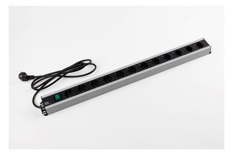 BACHMANN Steckdosenleiste 12f gr 2m 90° 300.005 m.Ein/Aus IP20 1,5qmm