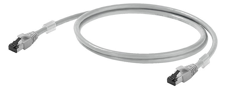 WEIDMÜLLER Patchkabel Cat6A 1m gr S/FTP IE-C6FP8LD0010M40M40-D RJ45 AWG27 1:1