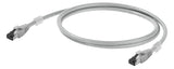 WEIDMÜLLER Patchkabel Cat6A 1m gr S/FTP IE-C6FP8LD0010M40M40-D RJ45 AWG27 1:1