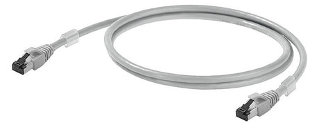 WEIDMÜLLER Patchkabel Cat6A 1m gr S/FTP IE-C6FP8LD0010M40M40-D RJ45 AWG27 1:1