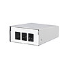 METZ CONNECT Modulträger Wandmont 3Ports 130861-0302KE RAL9010 43,63x85x110mm