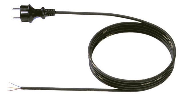 BACHMANN Netzanschlussleitung 3m 16A sw 321.175 3x0,75qmm IP20 Aderendh 0-70°C