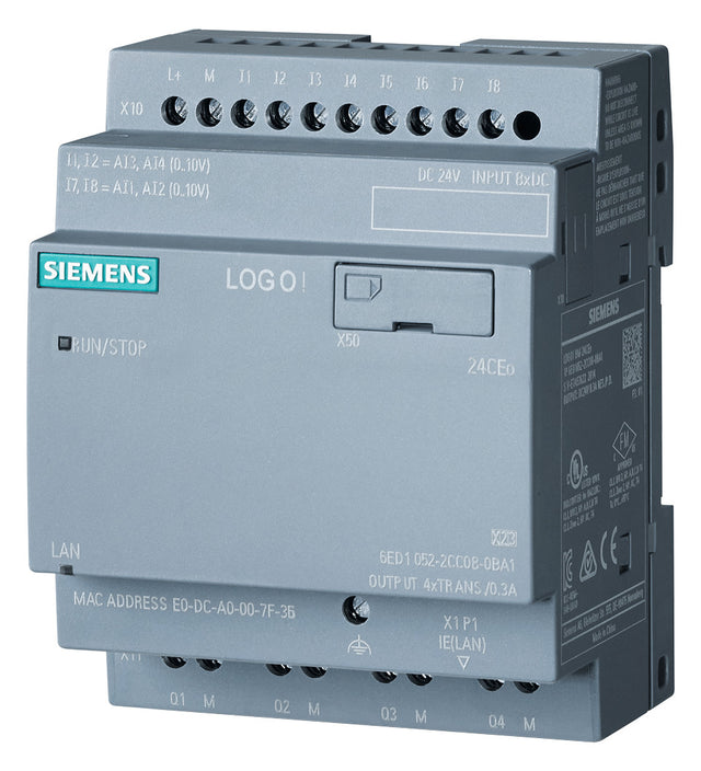 SIEMENS SPS-Steuerung modular 8digiEing LOGO! 6ED1052-2CC08-0BA2 20,4-28,8VDC