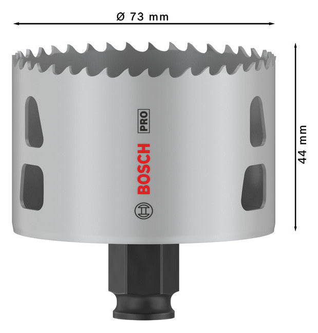 BOSCH-EW Lochsäge  73mm T44mm Sechskant LOCHSÄGE f.Gips Holz