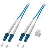 Duplex Patchkabel LC-LC OS2 G652D 1m LSZH 3mm blau Stück