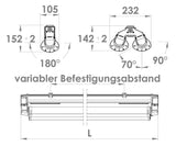 PRACHT LED-Feuchtraumleuchte 76W 4000K APOLLO INDUSTRY 9480295wAPOLLOG2IND 1200