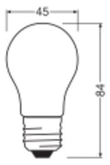 LEDVANCE LED-Lampe FM E27 3,4W 2700K ws LED Classic P 40 Filament DIM P 3.4 470l