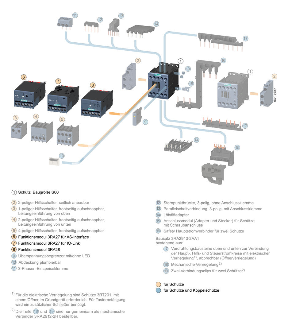SIEMENS Zeitblock ansprechverz 0,05-100s 3RA2813-2FW10 1S 1Ö