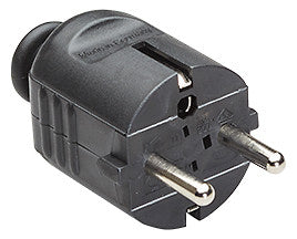 BACHMANN Schutzkontaktstecker 16A 250V 910.170 Kst IP20 sw ger