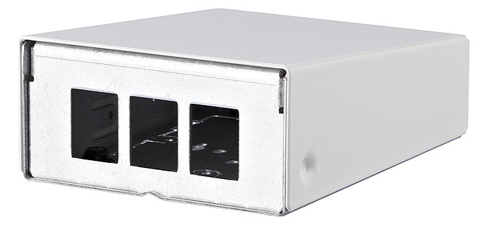 METZ CONNECT Modulträger Wandmont 3Ports 130861-0302KE RAL9010 43,63x85x110mm