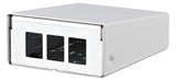 METZ CONNECT Modulträger Wandmont 3Ports 130861-0302KE RAL9010 43,63x85x110mm