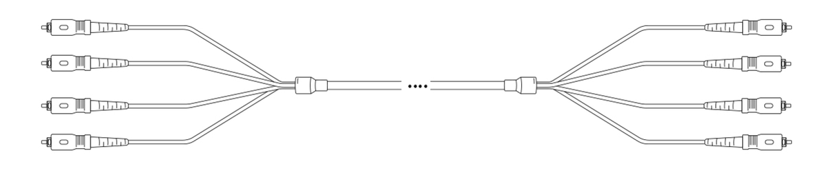 U-DQ(ZN) BH  4G 50/125µm SC- SC OM3 1 Meter LSZH schwarz CPR-B2CA Stück
