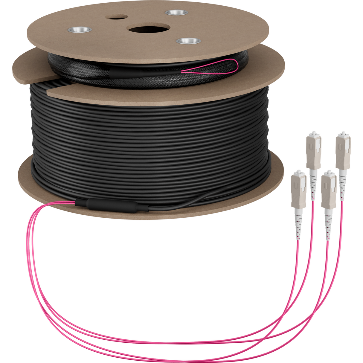 Trunkkabel U-DQ(ZN)BH OM4 4G (1x4) SC-SC 180m Dca LSZH Stück