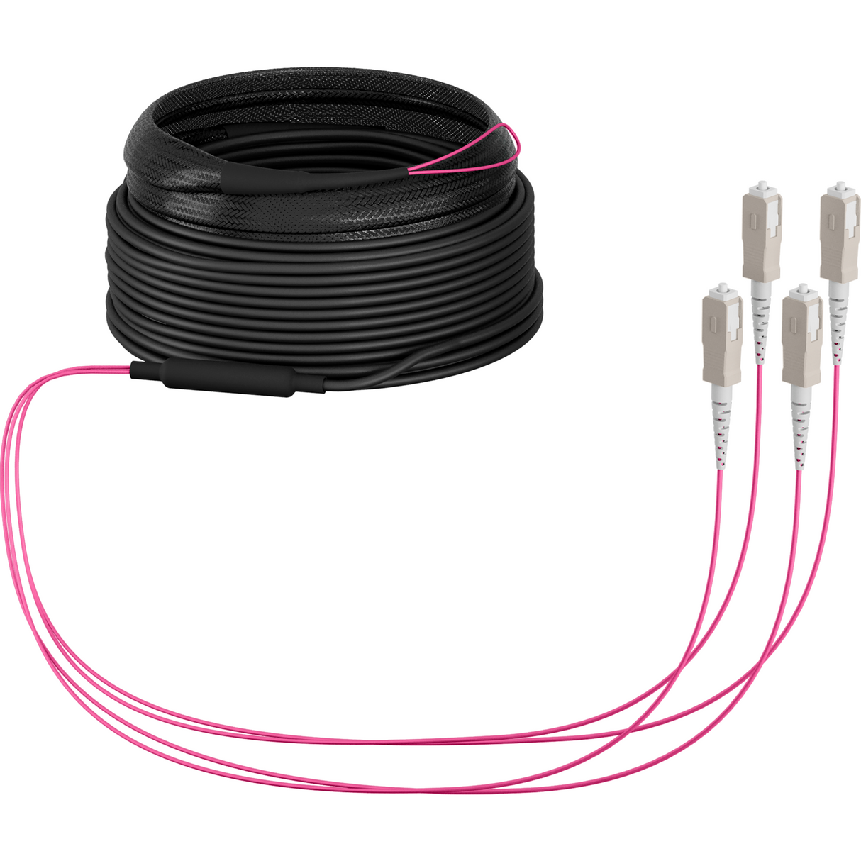 Trunkkabel U-DQ(ZN)BH OM4 4G (1x4) SC-SC 40m Dca LSZH Stück