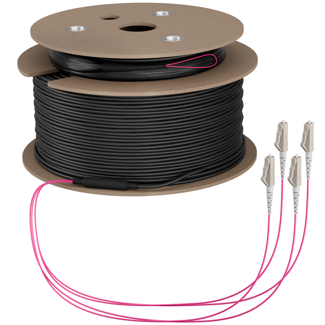 Trunkkabel U-DQ(ZN)BH OM4 4G (1x4) LC-LC 190m Dca LSZH Stück