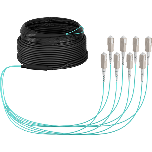 Trunkkabel U-DQ(ZN)BH OM3 8G (1x8) SC-SC 40m Dca LSZH Stück