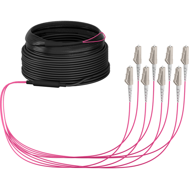 Trunkkabel U-DQ(ZN)BH OM4 8G (1x8) LC-LC 10m Dca LSZH Stück