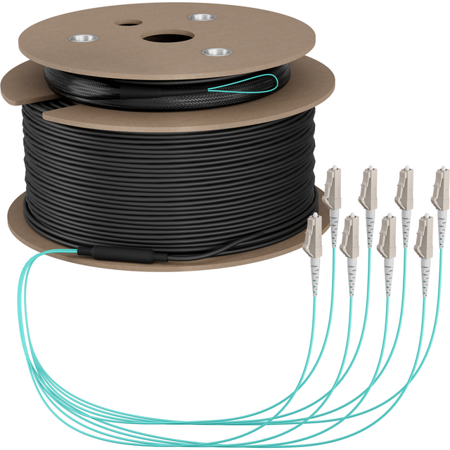 Trunkkabel U-DQ(ZN)BH OM3 8G (1x8) LC-LC 120m Dca LSZH Stück