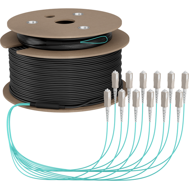 Trunkkabel U-DQ(ZN)BH OM3 12G (1x12) SC-SC 190m Dca LSZH Stück