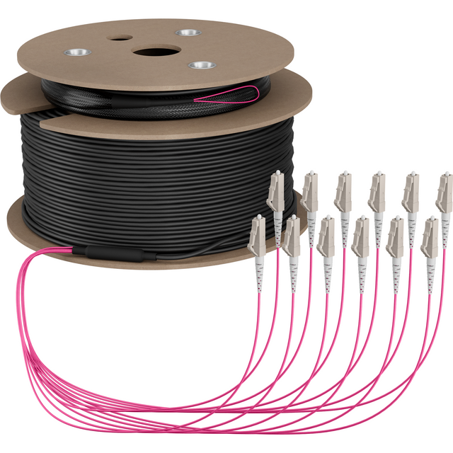 Trunkkabel U-DQ(ZN)BH OM4 12G (1x12) LC-LC 190m Dca LSZH Stück