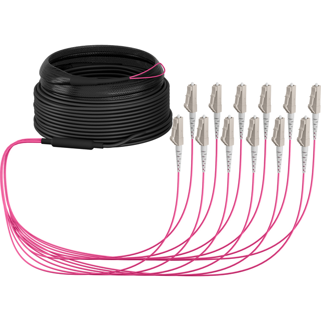 Trunkkabel U-DQ(ZN)BH OM4 12G (1x12) LC-LC 30m Dca LSZH Stück