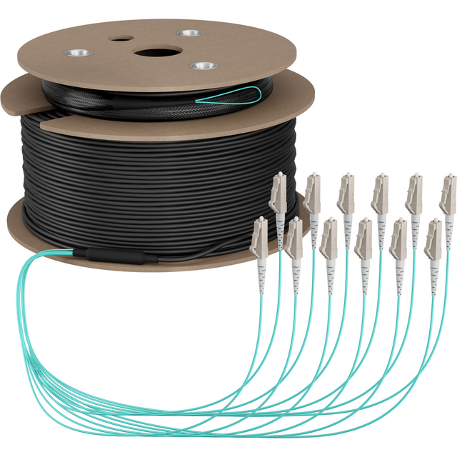 Trunkkabel U-DQ(ZN)BH OM3 12G (1x12) LC-LC 80m Dca LSZH Stück