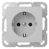 GIRA Steckdose 1f gr mt UP m.BS IP20 System 55 4183015