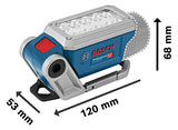 BOSCH-EW LED-Bauleuchte 10W 5300K 330lm Professional GLI 12V-330 Kst 12V