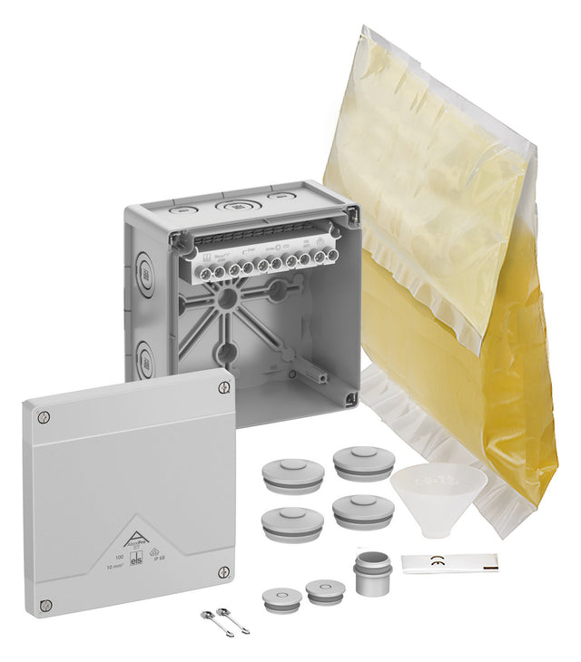 SPELSBERG Abzweigkasten 152x152mm Kst gr Abox Pro XT-10² IP68 IK09 hfr