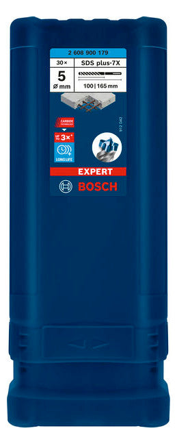 BOSCH-EW Hammerbohrer  5mm SDSplus SDS plus-7X 30p 100/165mm f.Beton