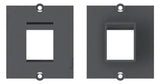 BACHMANN Zentralplatte Datenverb 1f sw 917.001 Klemmbef ohne Beschriftungsfeld