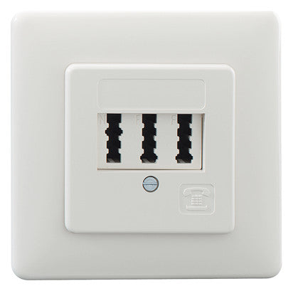 RUTENBECK Anschlussdose TAE_2x6/6NFF UP TAE 2x6/6 NFF Up rw rws RAL9010 schraub