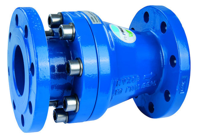 Honeywell Home Rückflussverh. RV283S Flansch, pulverbeschichtet blau, DN 150 | RV283S-150A