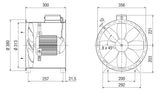 MAICO Rohrventilator  300mm 400V 0,08W DZR 30/4 B 1800cbm/h VA 60°C