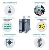 SIEMENS Thermistorrelais 1f 1W abn.Klemm 3RN2000-1AA30 ext.Reset