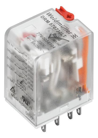 WEIDMÜLLER Schaltrelais 230V/AC 4W IP20 DRM570730LT 21,5x28x36mm Steckanschl