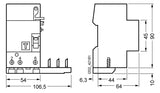 SIEMENS FI-Schutzschalter A 4p 440V 40A 5SM2332-6 0,03A 4TE REG 10kA 1kA/stoß
