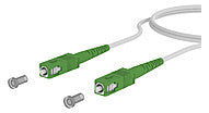METZ CONNECT LWL-Patchkabel SC APC SM ws 151P7EAEAA5E OS2 15m