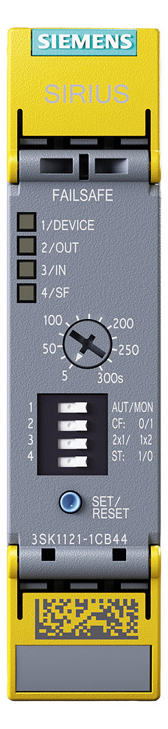 SIEMENS NOT-AUS Schaltgerät Grundgerät 3SK1121-1CB42 ein/zweikanal