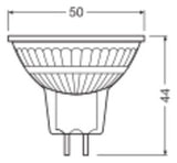 LEDVANCE LED-Reflektorlampe GU5,3 6,6W G LED MR16 43 36° DIM S 6.6W 930 GU5. 3000