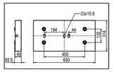 RIDI LED-Deckenanbauleuchte 10W 4000K ws LENSES-AE0622NDWS840B0175 1785lm Konv