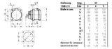 MENNEKES CEE-Anbausteckdose 5p 63A 6h 1252A 400V/rt IP44 Schraubkl ger Kst